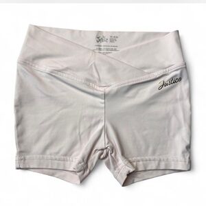 Justice girls Athletic light pink Shorts